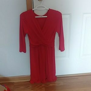 Pinkblush maternity/nursing coral dress